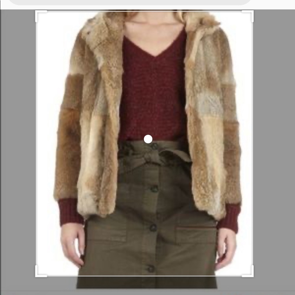 ba&sh Brown Fur Jacket - Picture 2 of 8